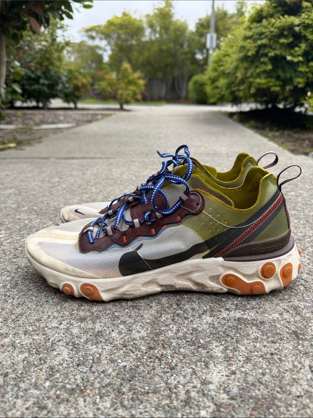Nike Element React 87 Moss/Orange/Black 2019